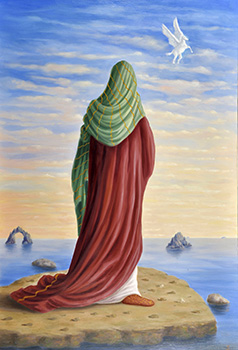 Le Réconfort de La Déesse - Huile Sur Toile 89 x 130 - 2017