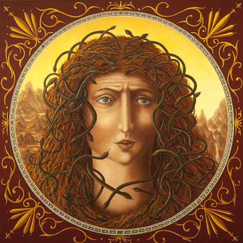 Méduse Huile sur toile - 120 x 120 - 2000