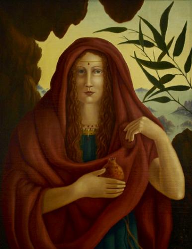 Perséphone - Huile sur bois 40 x 65 - 2000